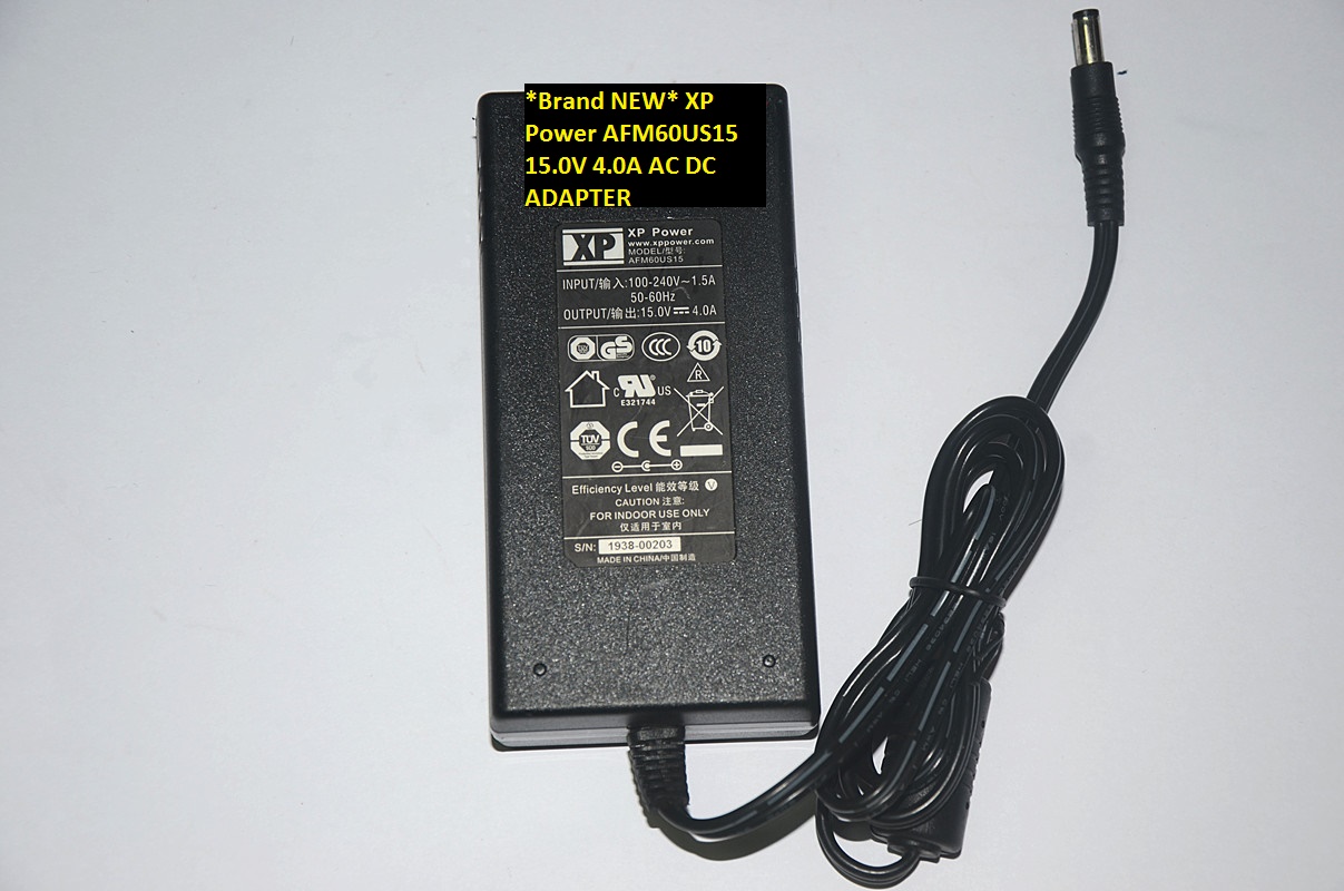 *Brand NEW* XP Power AFM60US15 15.0V 4.0A AC DC ADAPTER - Click Image to Close